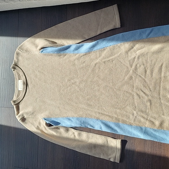 Sail to Sable Wool Blend Tan Sweater Dress - S - Picture 1 of 3